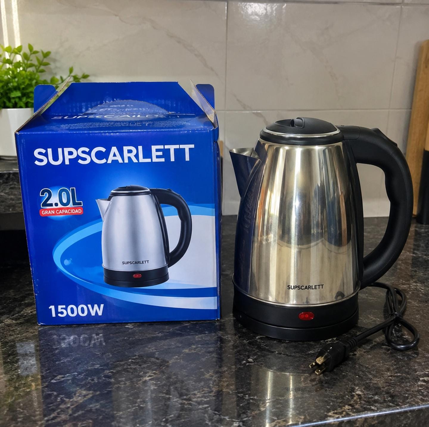 Hervidor eléctrico SUPSCARLETT · 2 litros